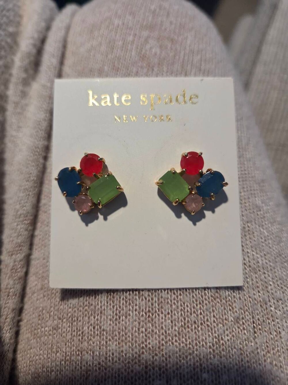 Kate Spade New York Multicolored Stud Jeweled Earrings